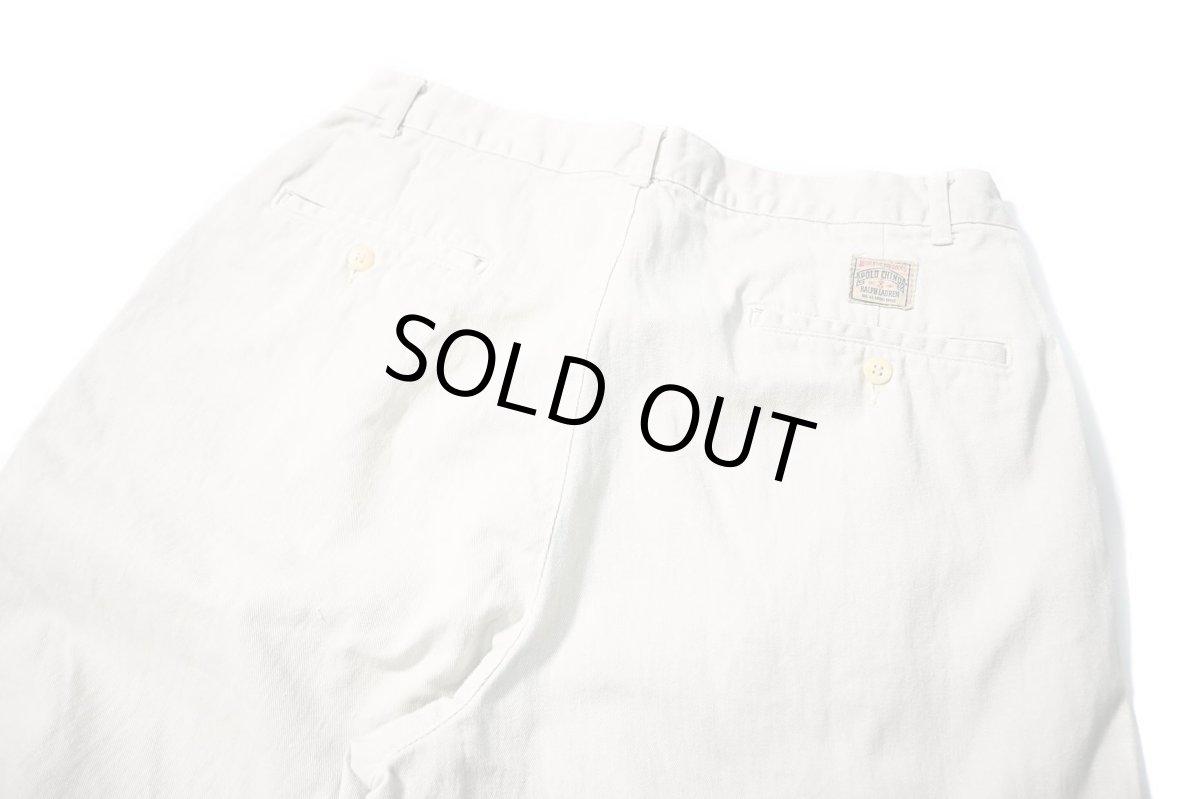 画像4: Used Polo Ralph Lauren Pleated Chino Trouser Stone ラルフローレン (4)