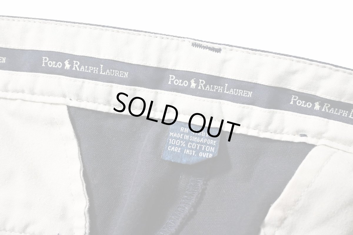 画像7: Used Polo Ralph Lauren Pleated Chino Trouser Navy "Andrew Pant" ラルフローレン (7)