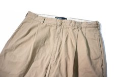 画像2: Used Polo Ralph Lauren Pleated Chino Trouser Khaki "Hammond Pant" ラルフローレン (2)