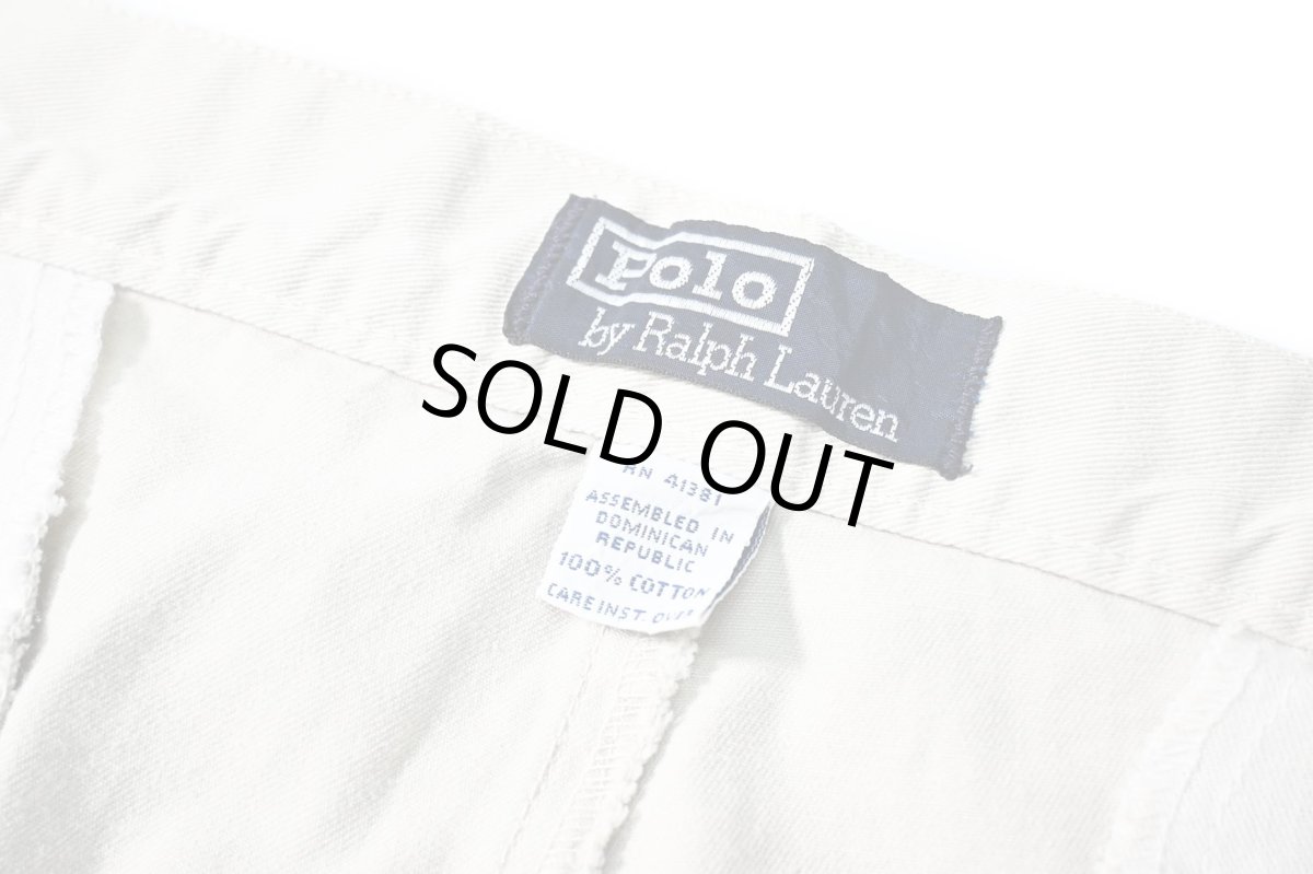 画像6: Used Polo Ralph Lauren Pleated Chino Trouser Stone ラルフローレン (6)