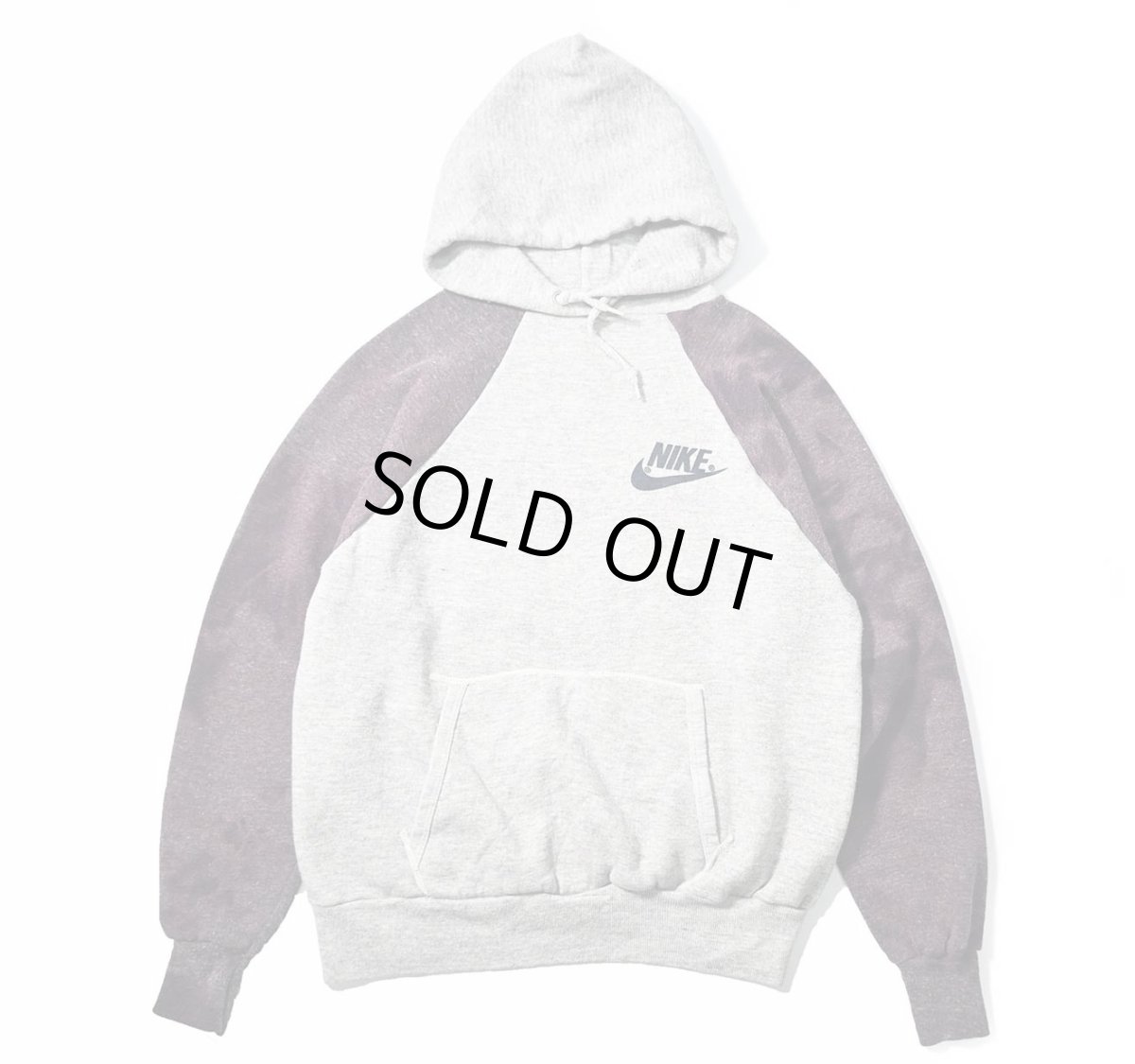 画像1: Used Nike Raglan Sleeve Print Sweat Hoodie (1)