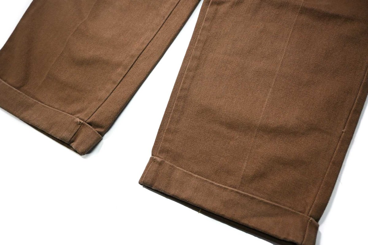 画像3: Used Polo Ralph Lauren Pleated Chino Trouser Brown "Andrew Pant" ラルフローレン (3)
