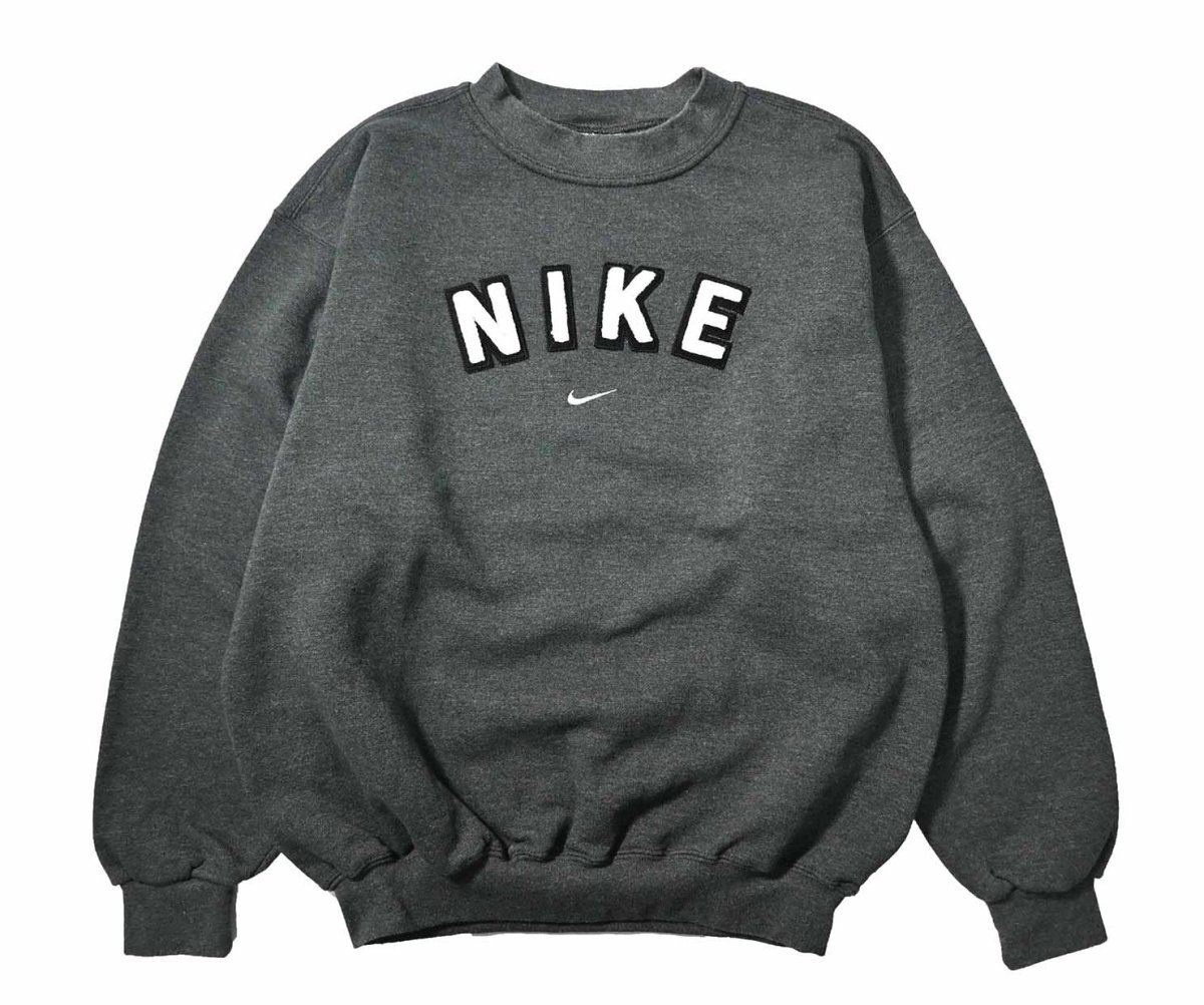 画像1: Used Nike Embroidered Sweat Shirt made in USA (1)