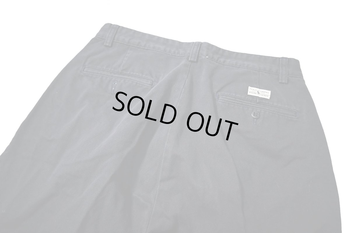 画像4: Used Polo Ralph Lauren Pleated Chino Trouser Navy "Andrew Pant" ラルフローレン (4)