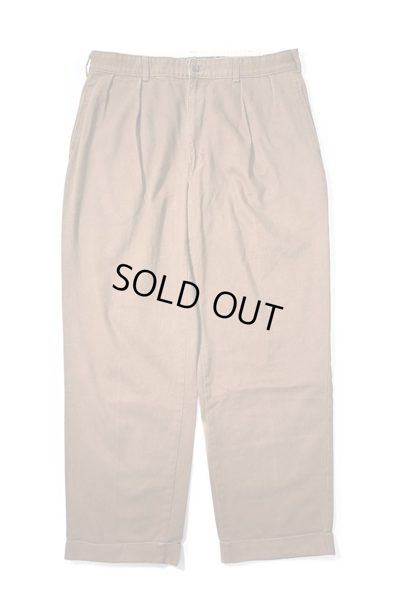画像1: Used Polo Ralph Lauren Pleated Chino Trouser Brown "Andrew Pant" ラルフローレン (1)