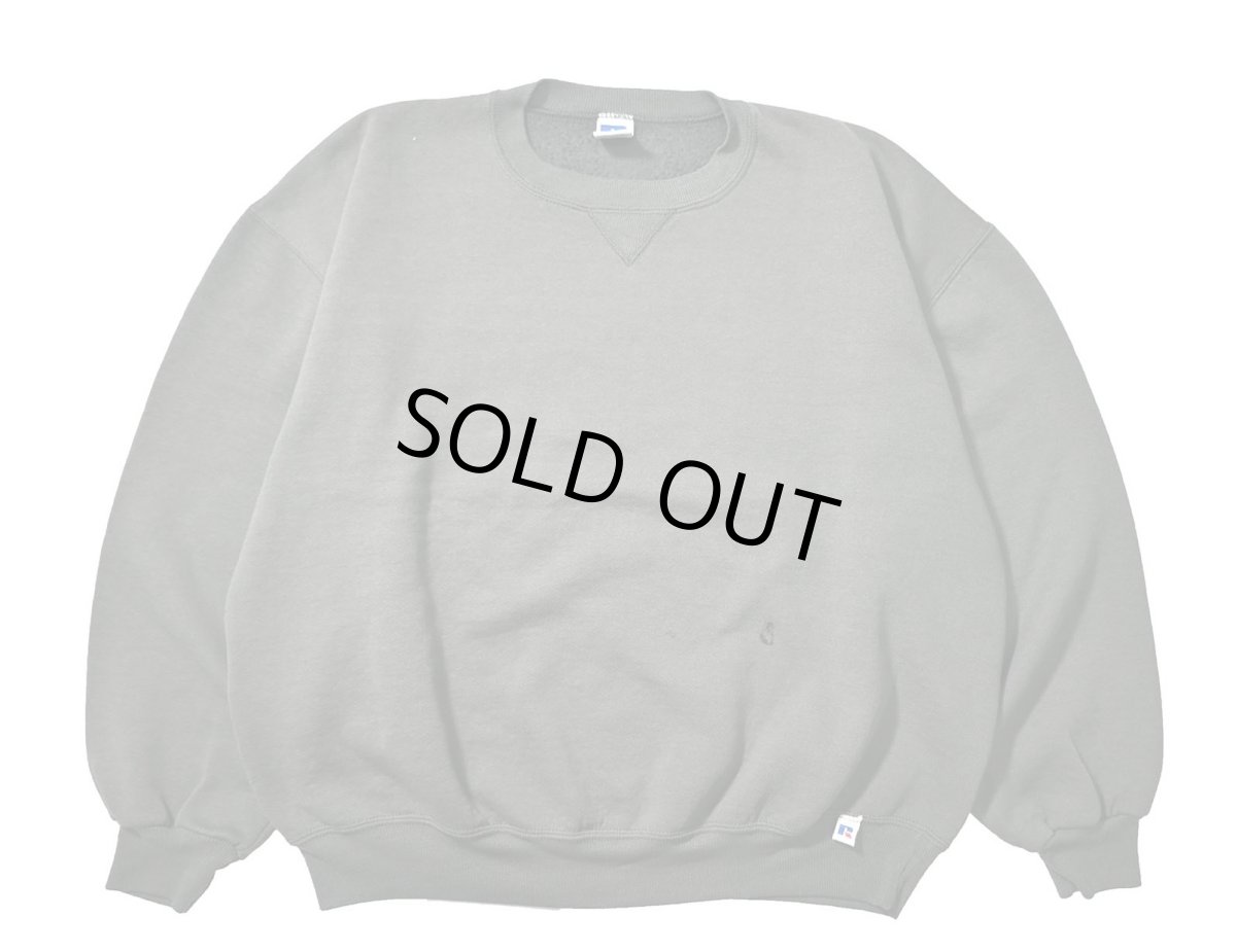 画像1: Used Russell Athletic Blank Sweat Shirt Moss made in USA (1)