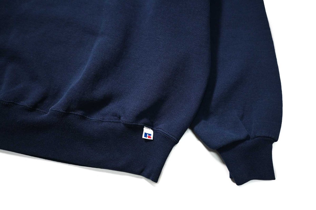 画像3: Used Russell Athletic Blank Sweat Shirt Navy (3)