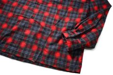 画像3: 60s Deadstock Dutchmaid Open Collar Print Flannel Shirt (3)