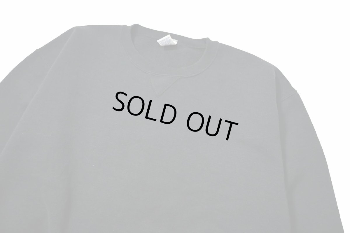 画像2: Used Russell Athletic Blank Sweat Shirt Black (2)