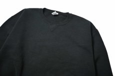 画像2: Used Russell Athletic Blank Sweat Shirt Black (2)