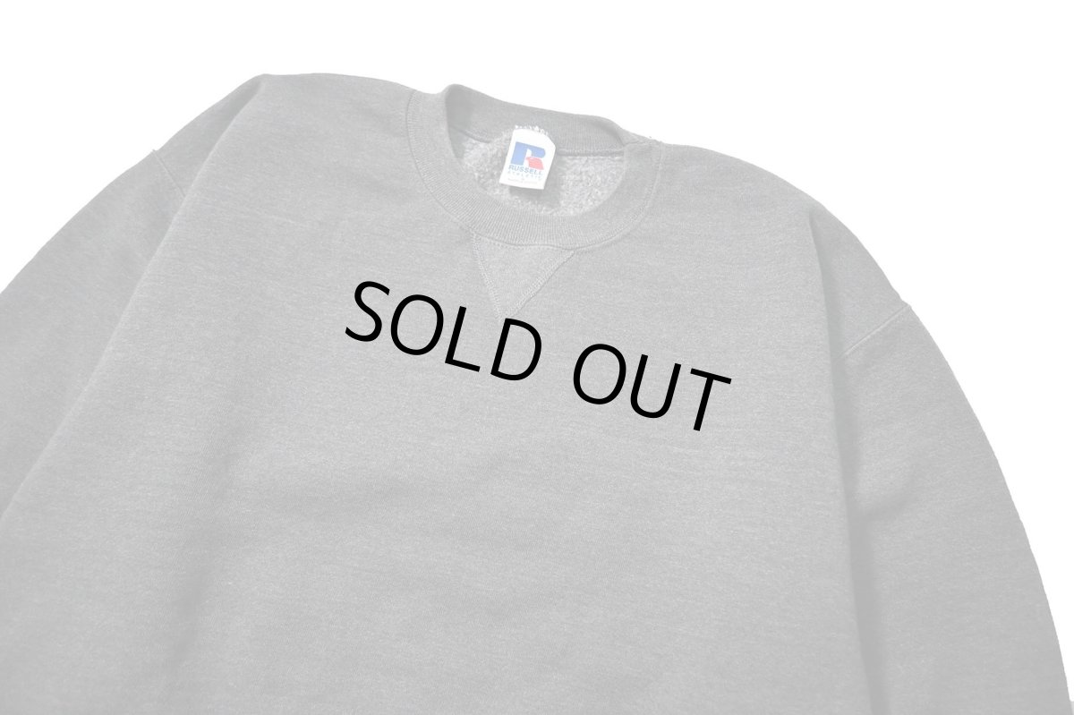 画像2: Used Russell Athletic Blank Sweat Shirt Charcoal (2)