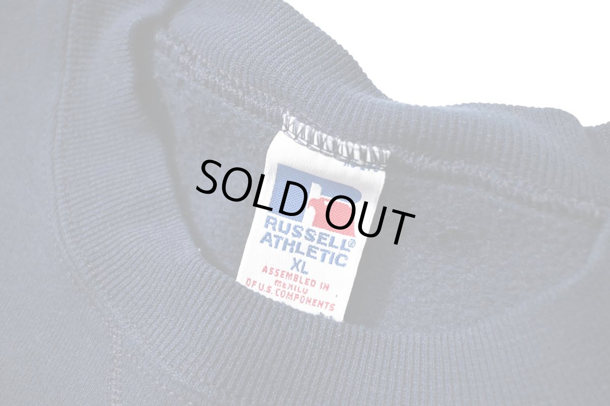画像4: Used Russell Athletic Blank Sweat Shirt Navy (4)