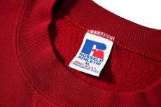 画像4: Used Russell Athletic Blank Sweat Shirt Burgundy made in USA (4)