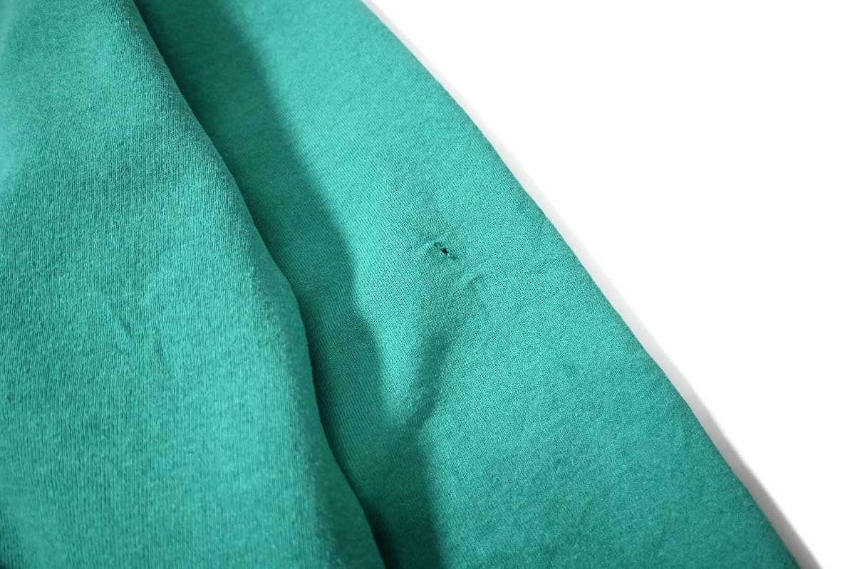 画像4: Used Russell Athletic Blank Sweat Cardigan Emerald made in USA (4)