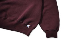 画像3: Used Russell Athletic Blank Sweat Shirt Maroon (3)