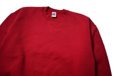 画像2: Used Russell Athletic Blank Sweat Shirt Burgundy made in USA (2)