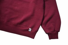 画像3: Used Russell Athletic Blank Sweat Shirt Burgundy made in USA (3)