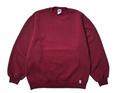 画像1: Used Russell Athletic Blank Sweat Shirt Burgundy made in USA (1)