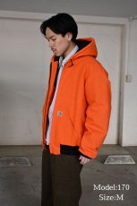 画像6: Deadstock Carhartt Duck Thermal Lined Active Jacket Blaze Orange made in USA (6)