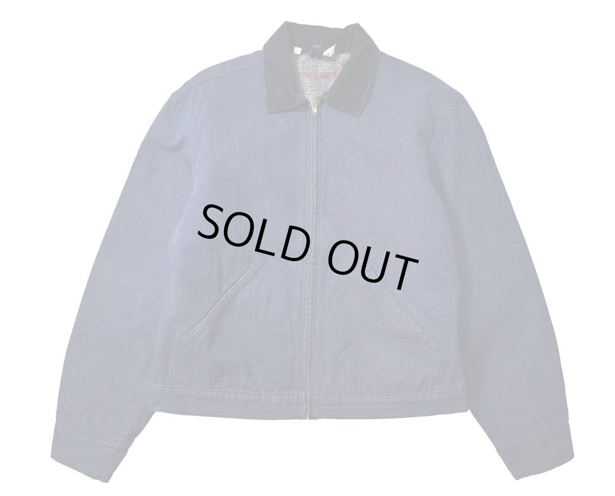 画像1: 70s Used Wrangler Vat Dyed Denim Work Jacket (1)