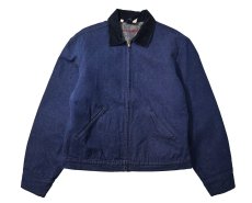 画像1: 70s Used Wrangler Vat Dyed Denim Work Jacket (1)