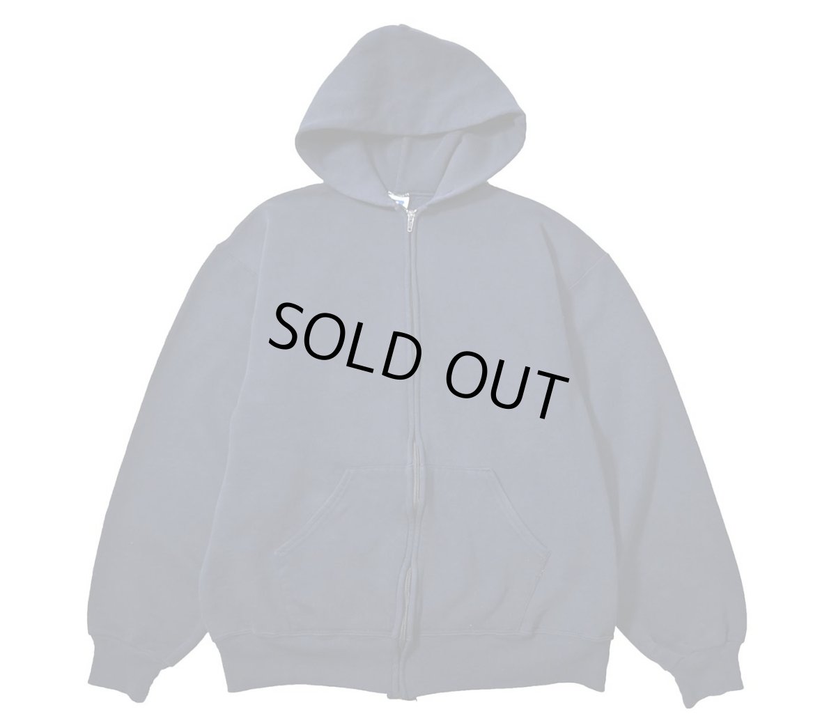 画像1: Used Russell Athletic Blank Zip Sweat Hoodie Navy made in USA (1)