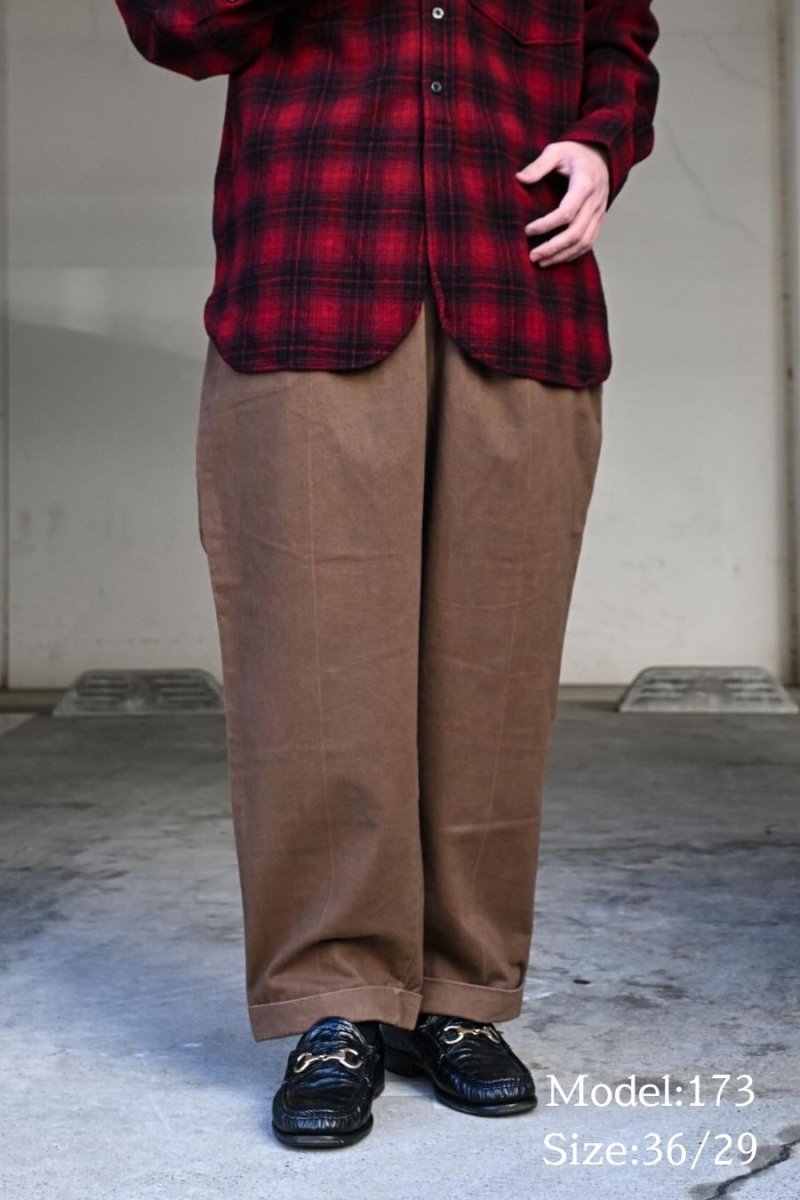 画像8: Used Polo Ralph Lauren Pleated Chino Trouser Brown "Andrew Pant" ラルフローレン (8)