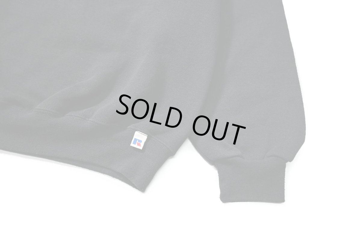 画像3: Used Russell Athletic Blank Sweat Shirt Black (3)