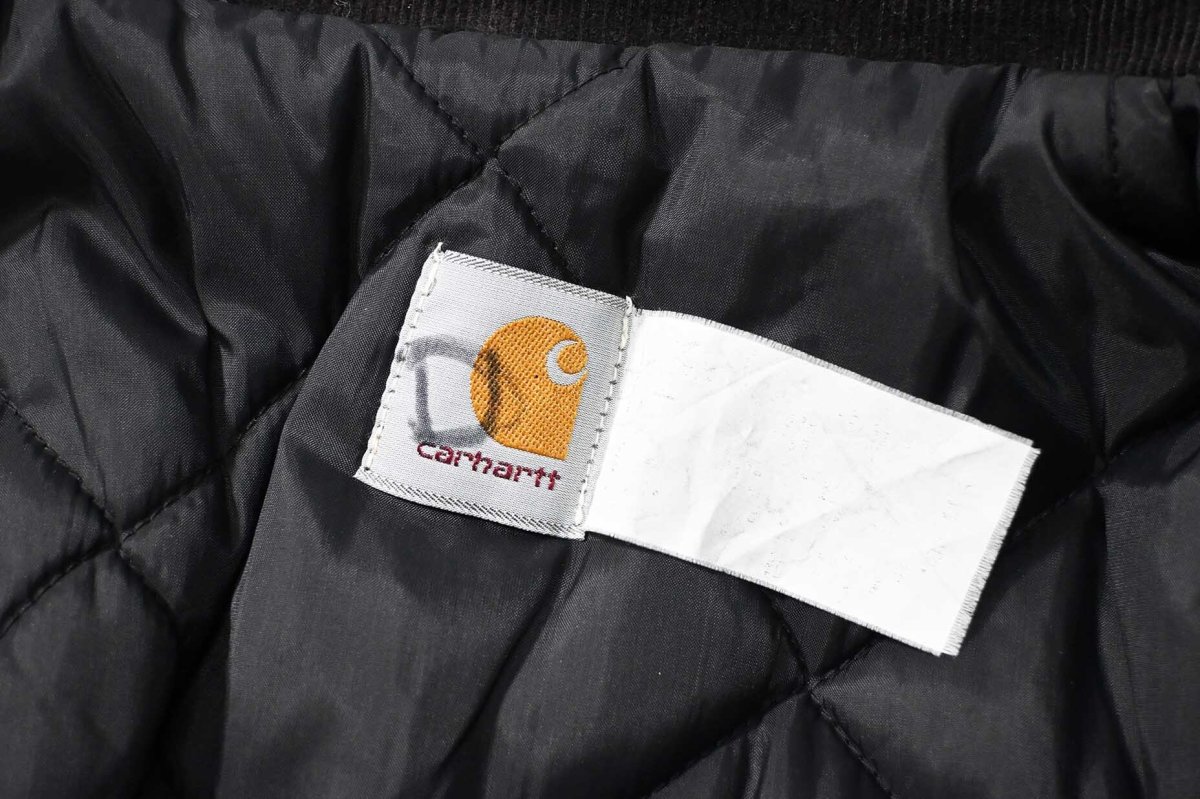 画像5: Used Carhartt Quilt Lined Traditional Coat Black made in USA (5)