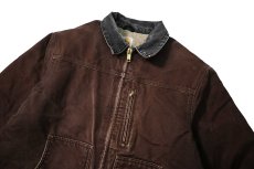 画像2: Used Carhartt Sherpa Lined Ridge Coat Dark Brown (2)