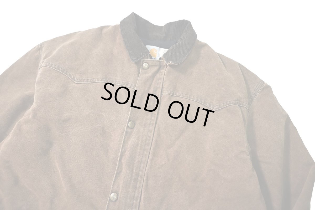 画像2: Used Carhartt Flannel Lined Barn Jacket made in USA (2)