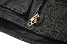 画像4: Used Carhartt Sherpa Lined Jackson Coat Black (4)