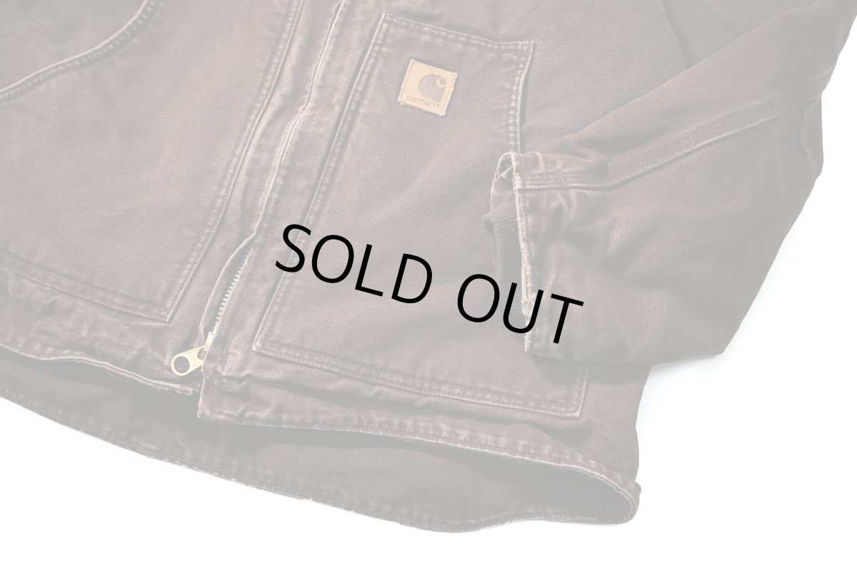 画像3: Used Carhartt Sherpa Lined Ridge Coat Dark Brown (3)