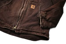画像3: Used Carhartt Sherpa Lined Ridge Coat Dark Brown (3)