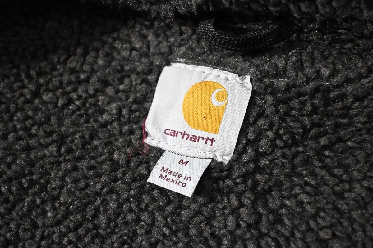 画像7: Used Carhartt Sherpa Lined Jackson Coat Black (7)