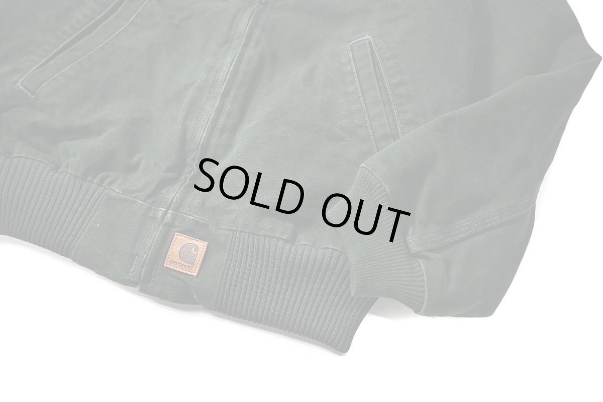 画像3: Used Carhartt Flannel Lined Santa Fe Jacket Spruce (3)