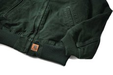 画像3: Used Carhartt Flannel Lined Santa Fe Jacket Spruce (3)