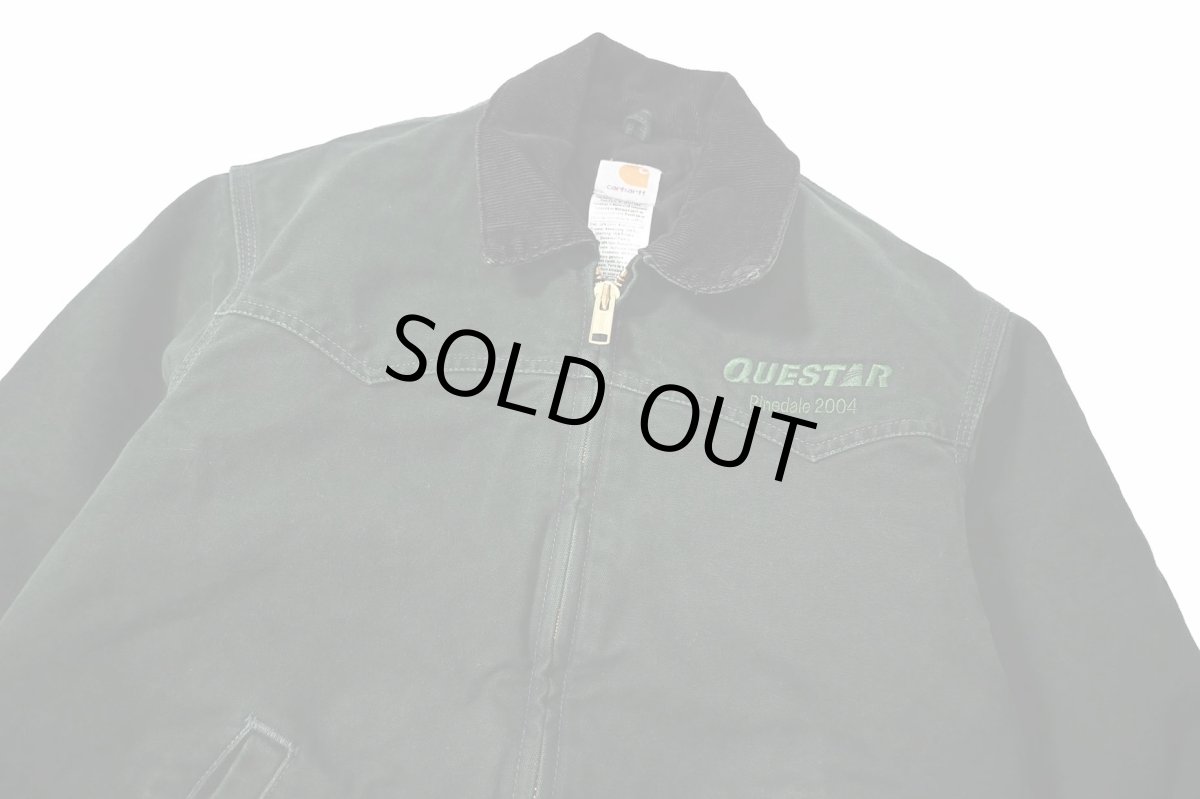 画像2: Used Carhartt Flannel Lined Santa Fe Jacket Spruce (2)