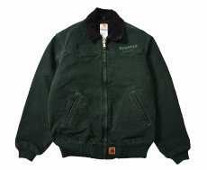 画像1: Used Carhartt Flannel Lined Santa Fe Jacket Spruce (1)