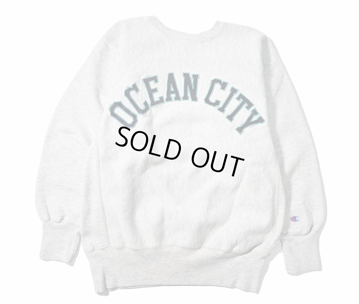 画像1: 90s Used Champion Reverse Weave Sweat Shirt "Ocean City" (1)