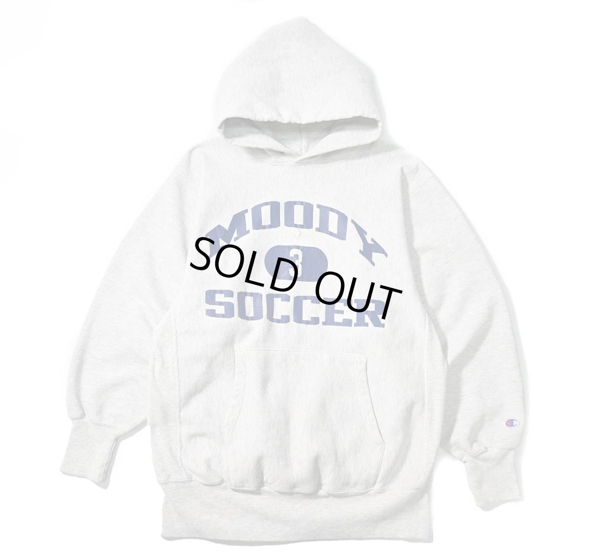 画像1: 90s Used Champion Reverse Weave Sweat Hoodie "Moody Soccer" made in USA (1)