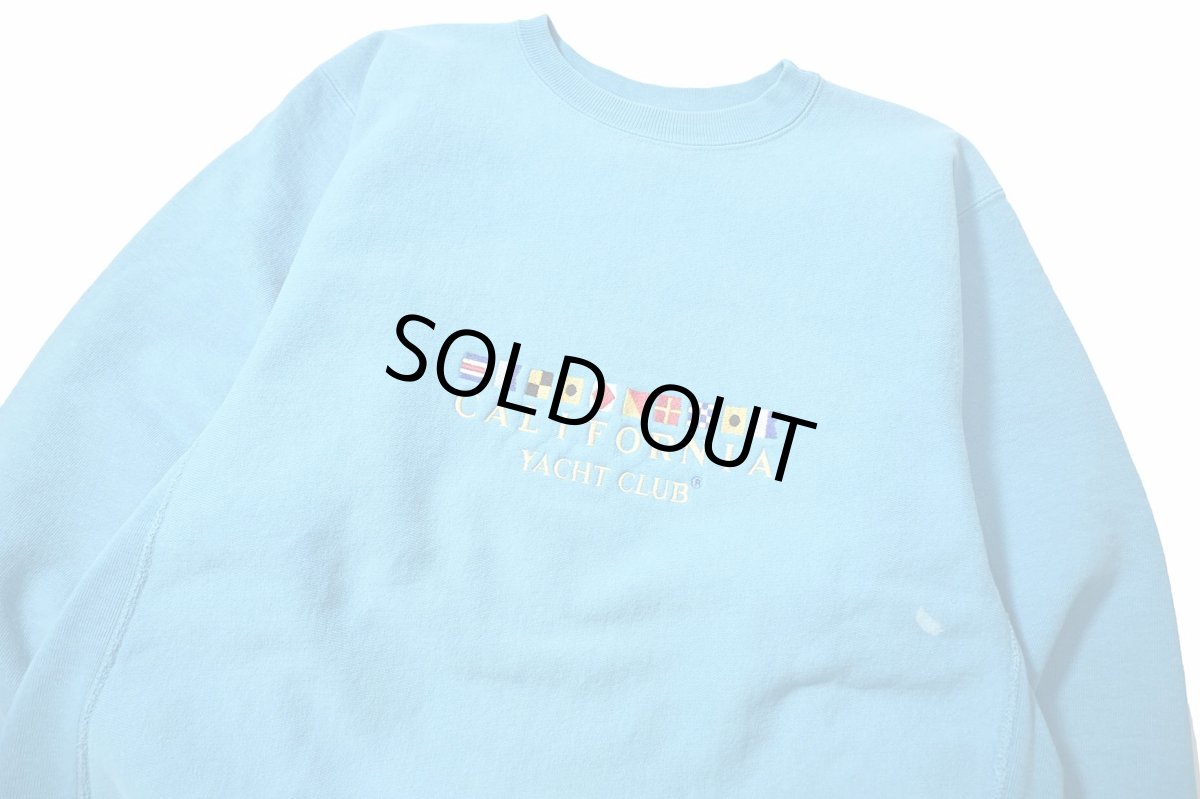 画像2: 90s Used Champion Reverse Weave Sweat Shirt "California Yacht Club" made in USA (2)