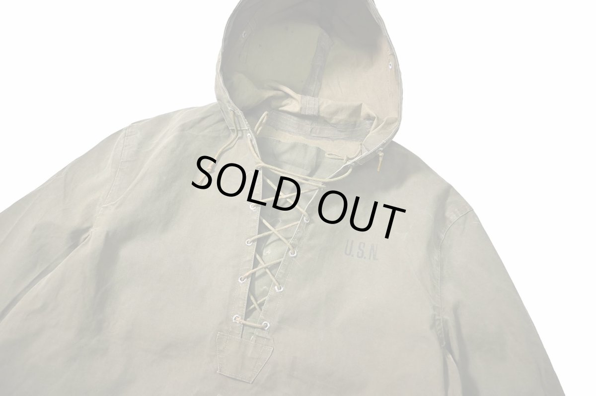 画像2: 40s Used US Navy Wet Weather Rain Parka (2)