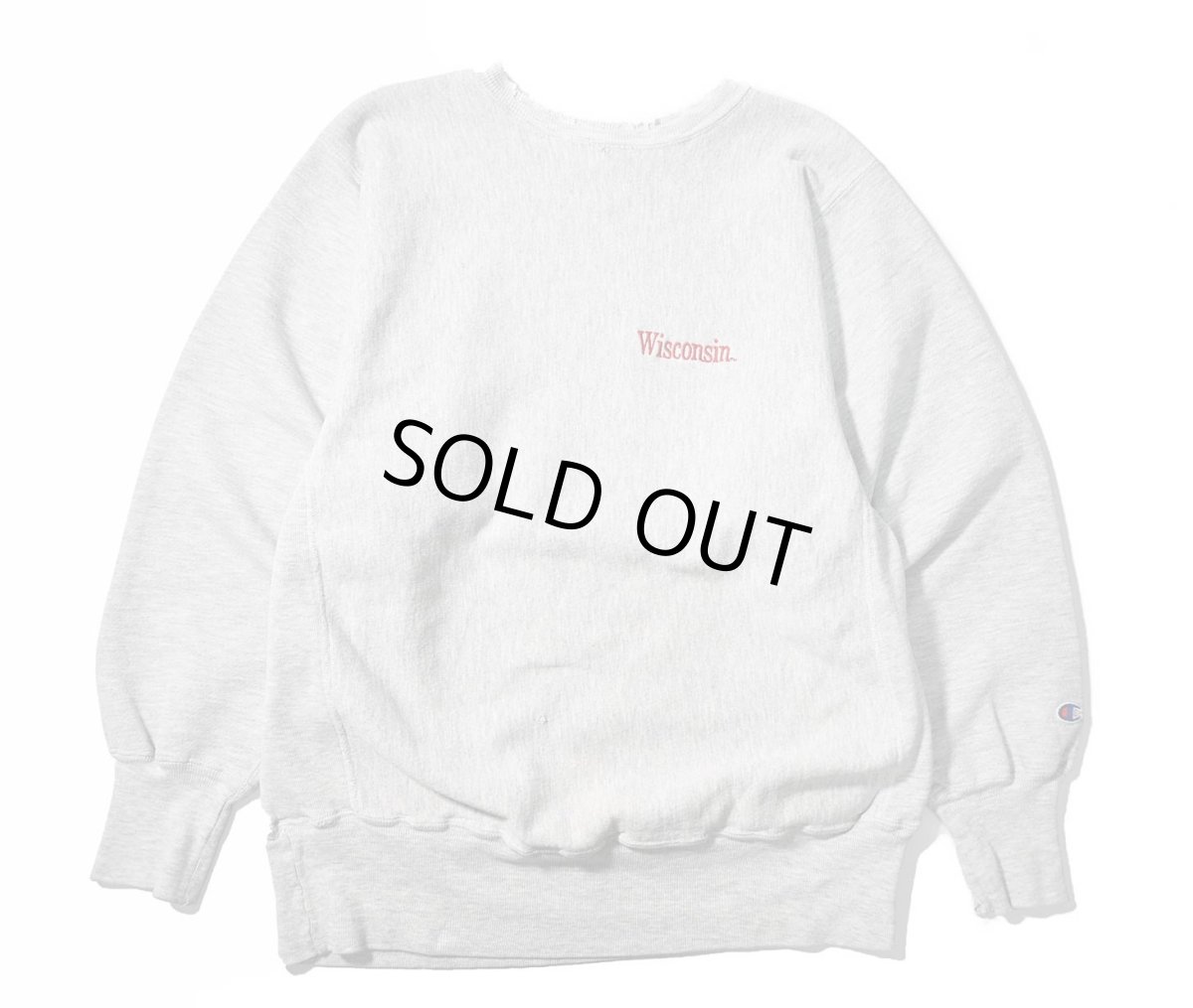 画像1: 90s Used Champion Reverse Weave Sweat Shirt "Wisconsin" (1)