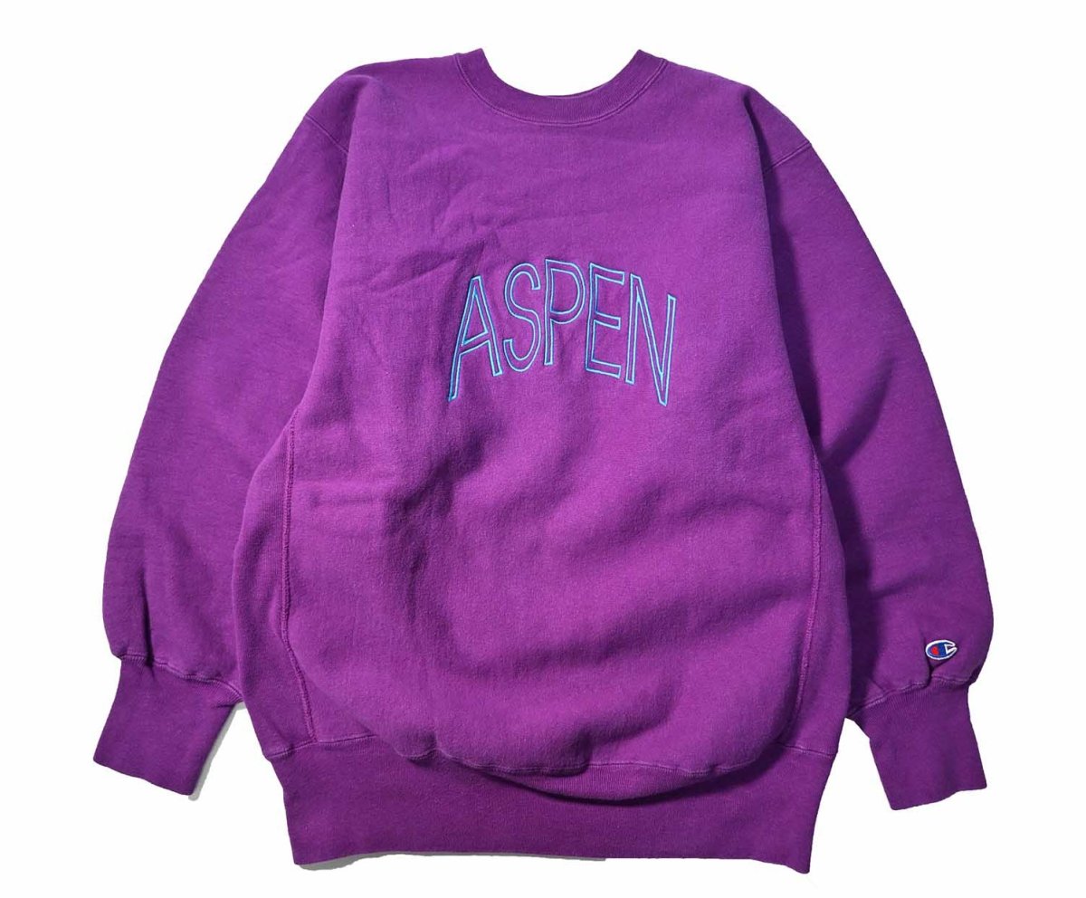 画像1: 90s Used Champion Reverse Weave Sweat Shirt "Aspen" made in USA (1)