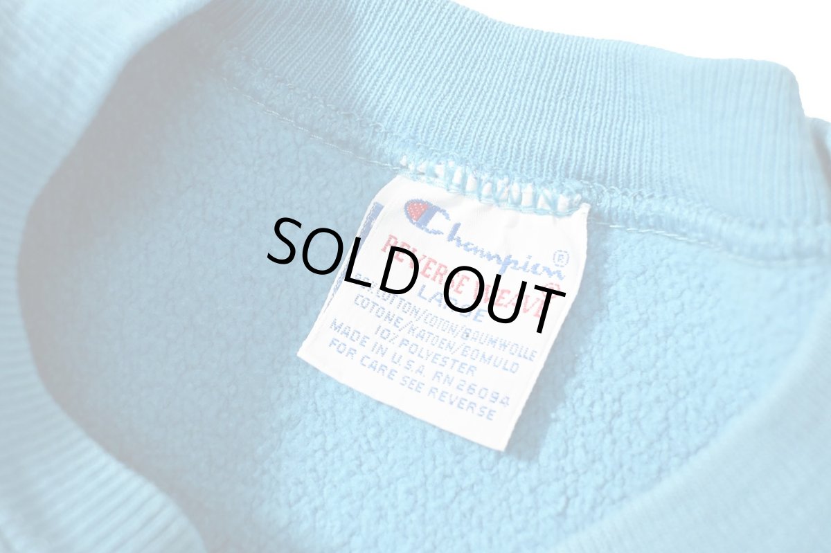 画像4: 90s Used Champion Reverse Weave Sweat Shirt "California Yacht Club" made in USA (4)