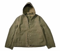 画像1: 40s Used US Navy Wet Weather Rain Parka (1)