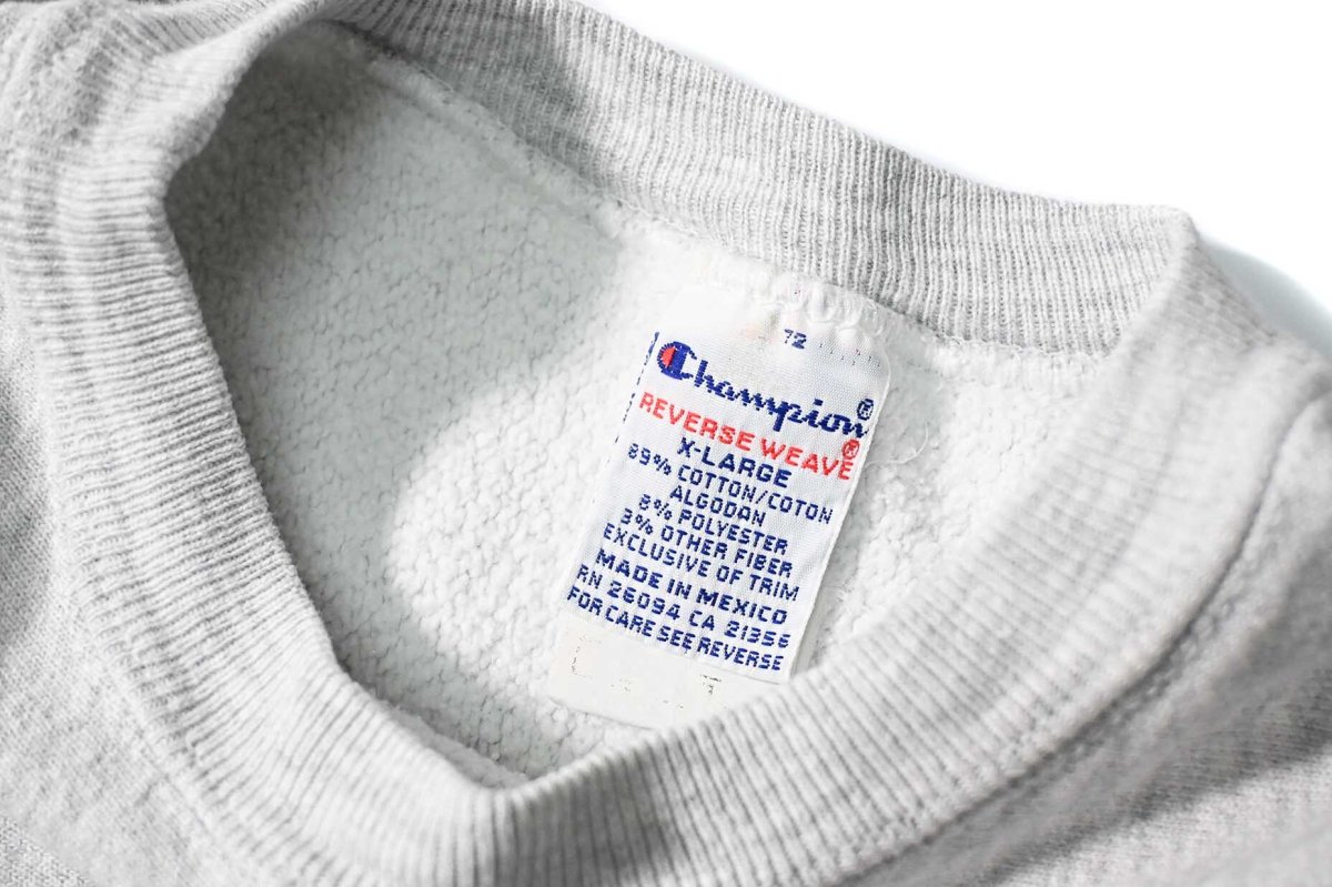 画像4: 90s Used Champion Reverse Weave Sweat Shirt 目無し (4)