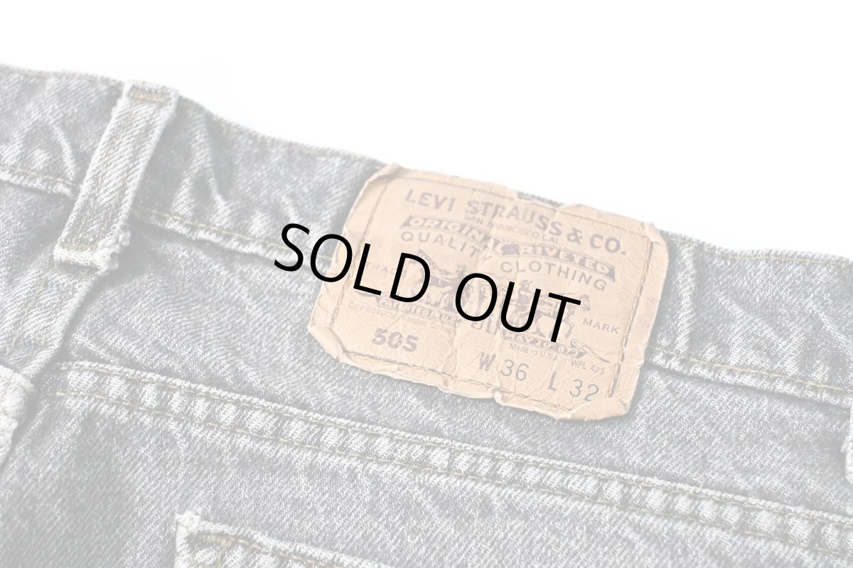 画像5: 92' Used Levi's 505 Denim Pants Black made in USA リーバイス (5)