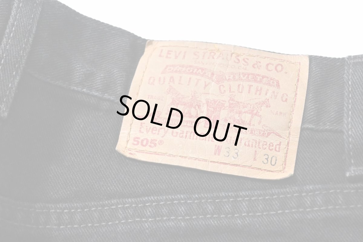 画像5: 02' Used Levi's 505 Denim Pants Black made in USA リーバイス (5)
